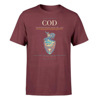 Thumbnail for Yellowstone Regional Airport (COD) T-Shirt single-side front print in Dark Red | yellowstone-regional-airport-cod-double-side-t-shirt