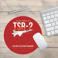 Thumbnail for BAC TSR-2 design on red round mouse pad
