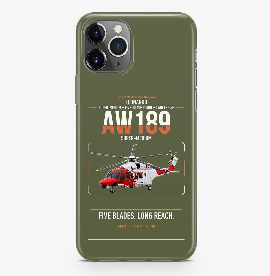 Leonardo AW189 design on green army magsafe iphone case, for iPhone Pro Max