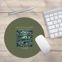 Thumbnail for VINTAGE G4407 - The Lagoon Night Fishing - Designed Mouse Pads design on greenarmy round