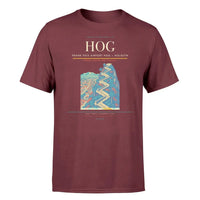 Thumbnail for Frank País Airport (HOG) T-Shirt single-side front print in Dark Red | frank-país-airport-hog-double-side-t-shirt
