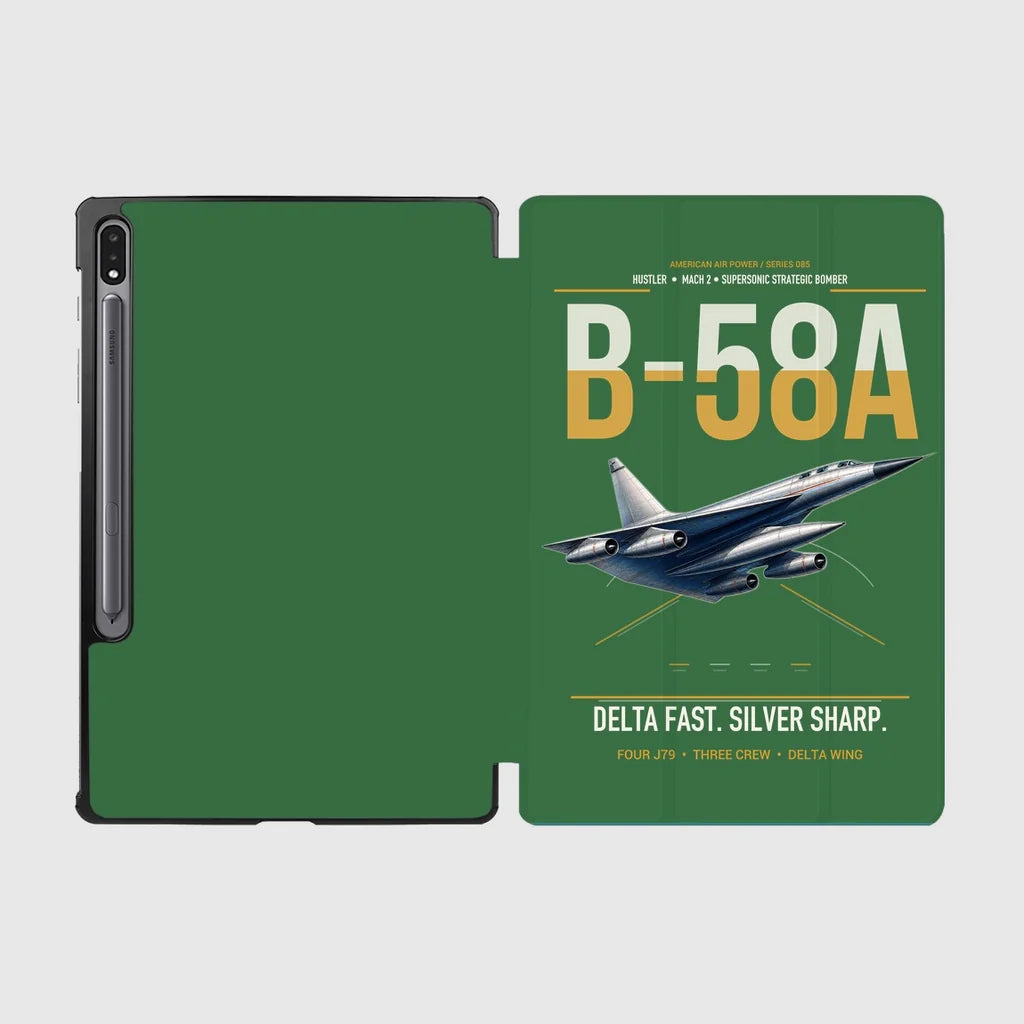 B-58A Hustler design on green samsung tablet tablet case