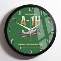 Thumbnail for A-1H Skyraider design on green framed wall clock