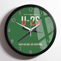 Thumbnail for U-2S Dragon Lady design on green framed wall clock