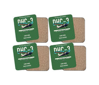 Thumbnail for DHC-3 Otter design on green 4 pieces set coaster