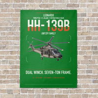 Thumbnail for Leonardo HH-139B vertical canvas print - no frame - green background