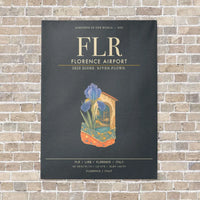 Thumbnail for Florence Airport FLR - Canvas Framed - Gray
