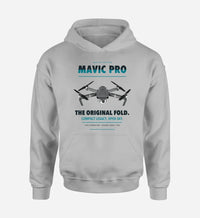 Thumbnail for DJI Mavic Pro design on light gray hoodie single side