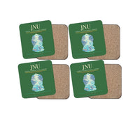 Thumbnail for Juneau International Airport (JNU) design on green 4 pieces set coaster