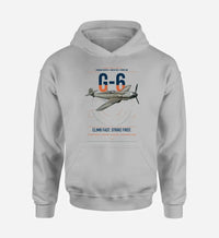 Thumbnail for Messerschmitt Bf 109G-6 design on light gray double-side hoodie, single-side print