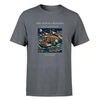Thumbnail for VINTAGE G4058 - The Ocean Crossing - Premium T-Shirt design on gray premium t shirt