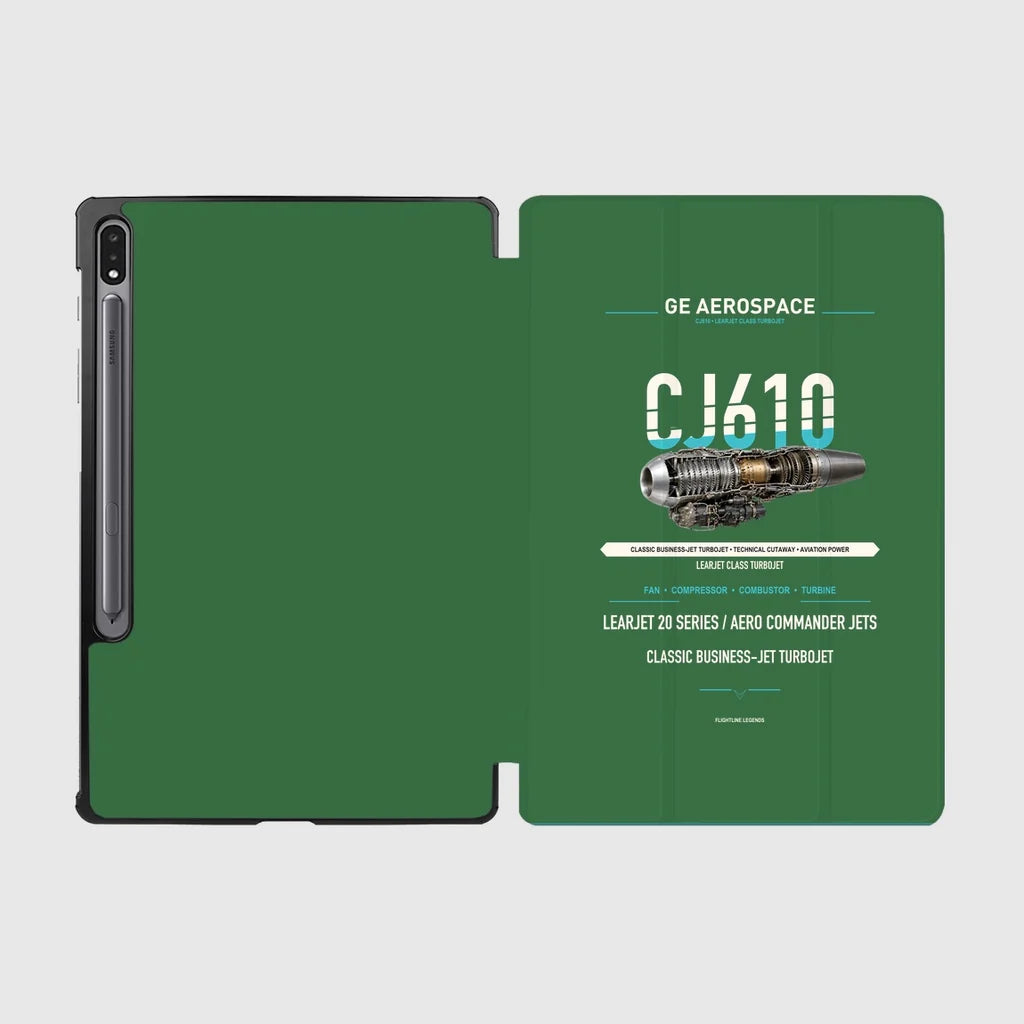 CJ610 design on green samsung tablet tablet case