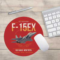 Thumbnail for F-15EX Eagle II design on red round mouse pad