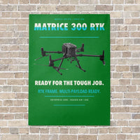 Thumbnail for DJI Matrice 300 RTK vertical canvas print - no frame - green background