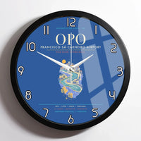 Thumbnail for Porto Francisco Sa Carneiro Airport OPO - Douro Azulejo Current Wall-Clock Framed - Blue