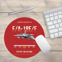 Thumbnail for F A-18E F Buddy Tanker design on red round mouse pad
