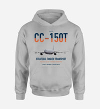 Thumbnail for Airbus CC-150T Polaris design on light gray double-side hoodie, single-side print