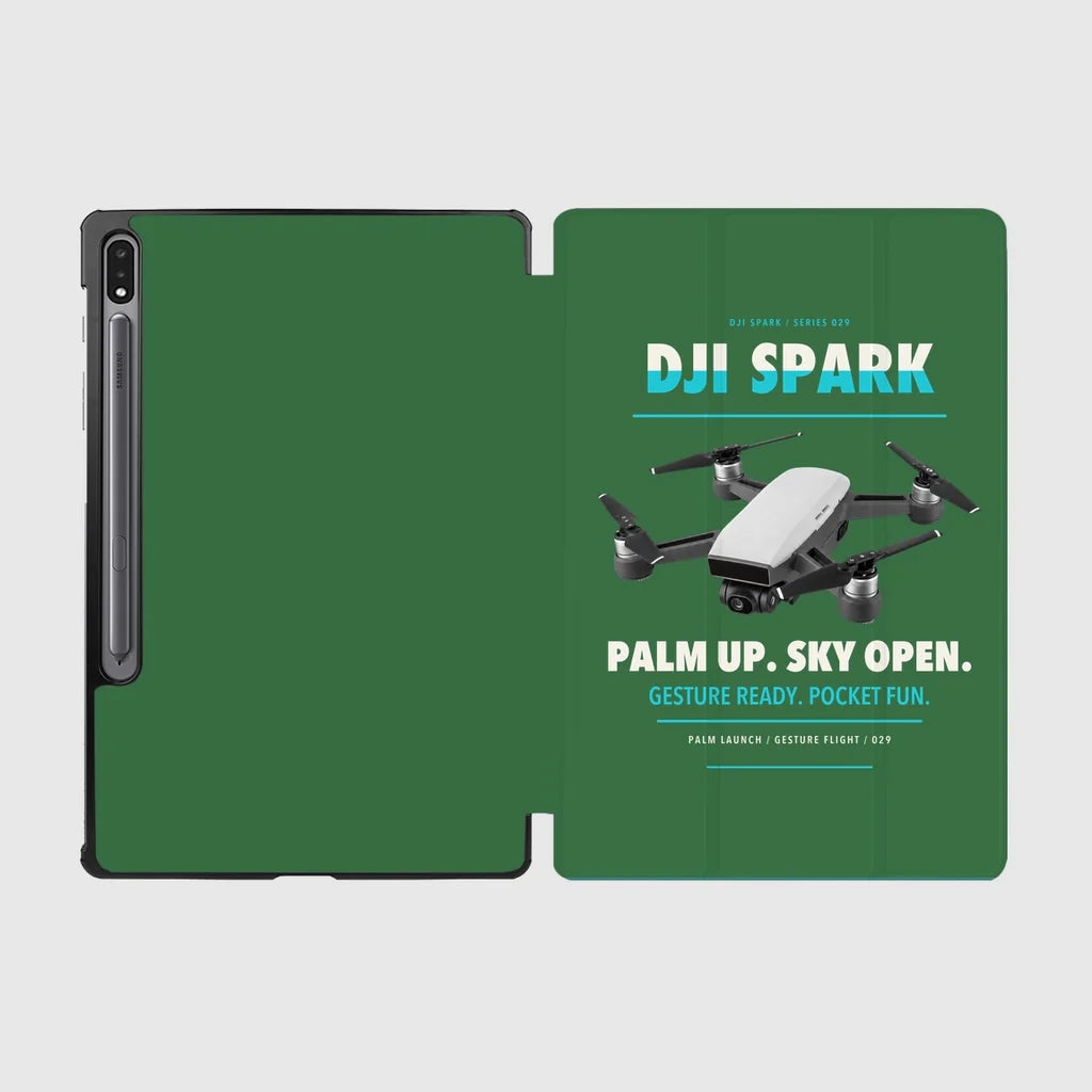 DJI Spark design on green samsung tablet tablet case