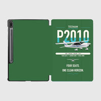 Thumbnail for Tecnam P2010 design on green samsung tablet tablet case