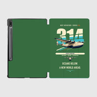 Thumbnail for Boeing 314 Clipper design on green samsung tablet tablet case