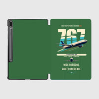 Thumbnail for Boeing 767-300ER design on green samsung tablet tablet case
