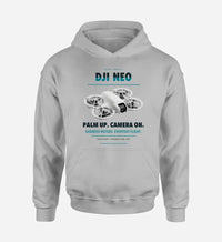 Thumbnail for DJI Neo design on light gray hoodie single side