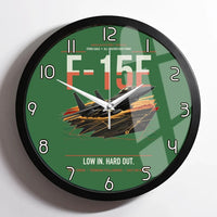Thumbnail for F-15E Strike Eagle design on green framed wall clock
