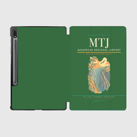 Thumbnail for Montrose Regional Airport (MTJ) design on green samsung tablet tablet case