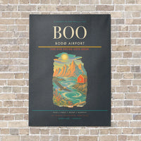 Thumbnail for Bodø Airport BOO - Canvas No Frame - Gray