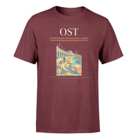 Thumbnail for Ostend-Bruges International Airport (OST) T-Shirt single-side front print in Dark Red | ostend-bruges-international-airport-ost-double-side-t-shirt