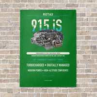 Thumbnail for 915 iS vertical canvas print - no frame - green background