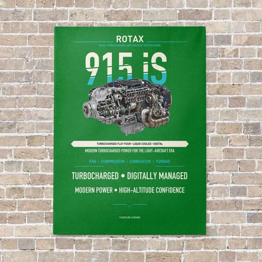 915 iS vertical canvas print - no frame - green background