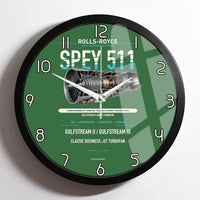 Thumbnail for SPEY 511 design on green framed wall clock