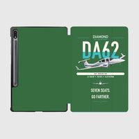 Thumbnail for Diamond DA62 design on green samsung tablet tablet case