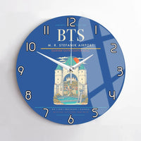 Thumbnail for M. R. Stefanik Airport BTS Wall-Clock No-Frame - Blue