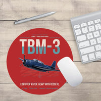Thumbnail for TBM-3 Avenger design on red round mouse pad