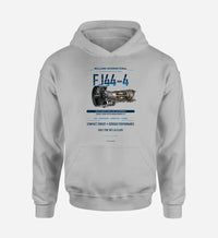 Thumbnail for FJ44-4 design on light gray hoodie single side
