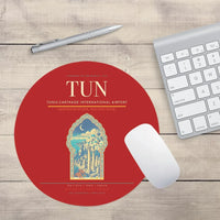 Thumbnail for Tunis-Carthage International Airport (TUN) design on red round mouse pad