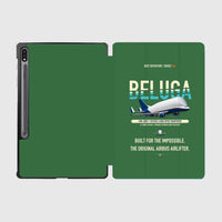 Thumbnail for Airbus A300-600ST BelugaST design on green samsung tablet tablet case