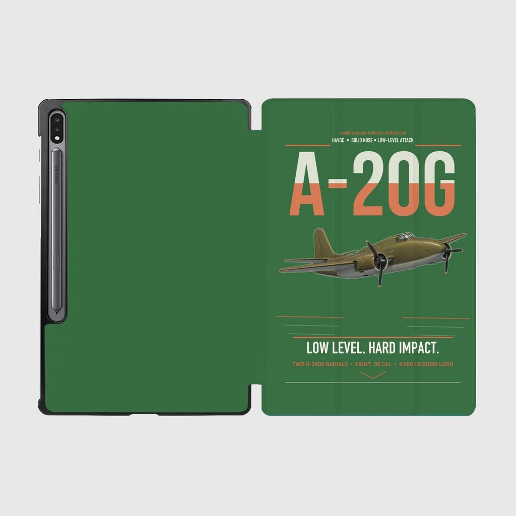 A-20G Havoc design on green samsung tablet tablet case