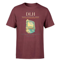 Thumbnail for Duluth International Airport (DLH) T-Shirt single-side front print in Dark Red | duluth-international-airport-dlh-double-side-t-shirt