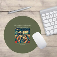 Thumbnail for VINTAGE G4442 - The Island Cinema Night - Designed Mouse Pads design on greenarmy round
