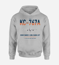 Thumbnail for Boeing KC-767A design on light gray double-side hoodie, single-side print