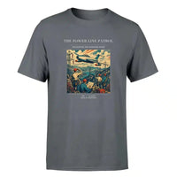Thumbnail for VINTAGE G4484 - The Power Line Patrol - Premium T-Shirt design on gray premium t shirt
