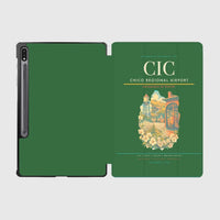 Thumbnail for Chico Regional Airport (CIC) design on green samsung tablet tablet case