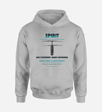 Thumbnail for Ascent AeroSystems Spirit design on light gray hoodie single side
