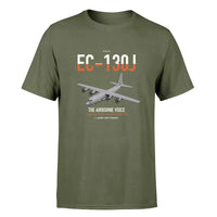 Thumbnail for EC-130J Commando Solo III design on green army double-side t-shirt, single-side print
