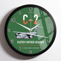 Thumbnail for Kawasaki C-2 design on green framed wall clock