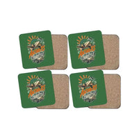Thumbnail for Dawn Answers To The Throttle design on green 4 pieces set coaster