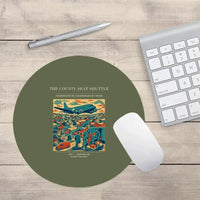Thumbnail for VINTAGE G4388 - The County Seat Shuttle - Designed Mouse Pads design on greenarmy round